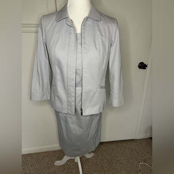 Talbots Grayish blue Blazer with Dress size 4 petite - Picture 1 of 14
